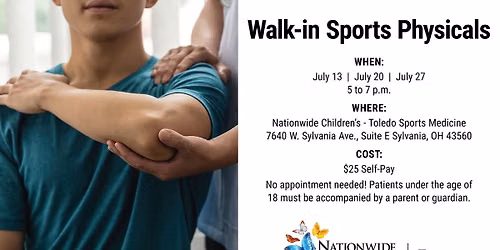 Nationwide Children's - Toledo Walk-in Sports Physicals