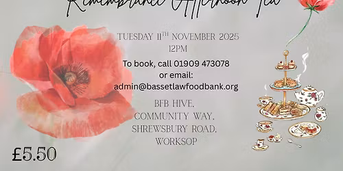 Remembrance Day Afternoon Tea