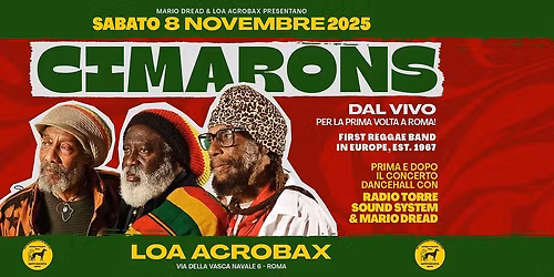 I CIMARONS per la prima volta a ROMA in CONCERTO! Mario Dread e Radio Torre in session dopo il live!