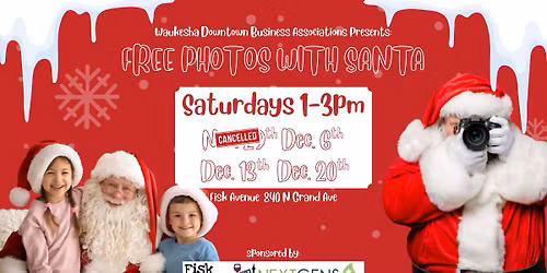 FREE Photos with Santa! - Downtown Waukesha