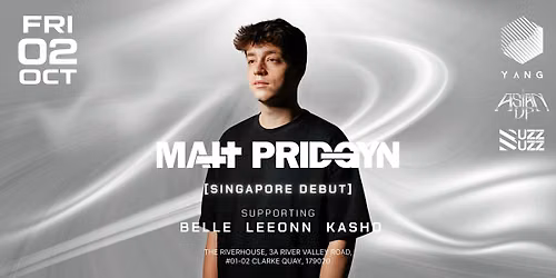 YANG CLUB PRESENTS: MATT PRIDGYN (2\/10, Fri)
