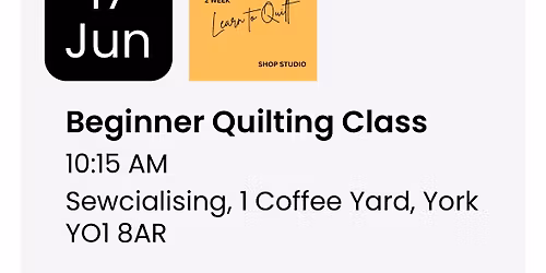 2 Week Learn to Quilt Class