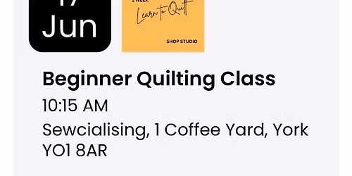 2 Week Learn to Quilt Class