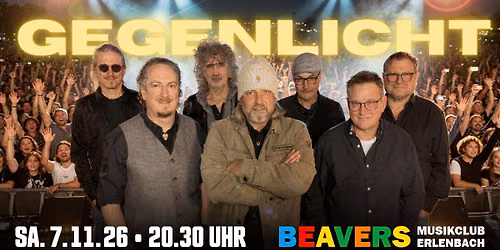 GEGENLICHT | von STS bis Falco | BEAVERS Musikclub | Erlenbach am Main