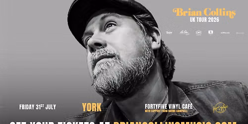 BRIAN COLLINS - LIVE AT FORTYFIVE VINYL CAFE - YORK - WITH NAOMI CAMPBELL