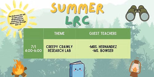 Summer LRC Checkout: Creepy Crawly Research Lab