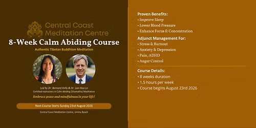 8 Week Calm Abiding Meditation Course