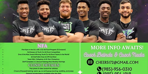 NFA x IMPACT CHEER COED CLINIC