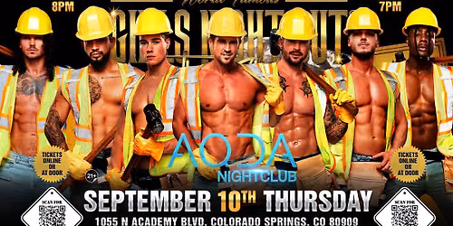 Sep 10th: Colorado Springs, CO - GIRLS NIGHT OUT LIVE\u00ae AUSTRALIAN TAKEOVER at Aqua