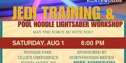 Pool Noodle Lightsaber Build & Jedi Games @ the Oneida County Fair
