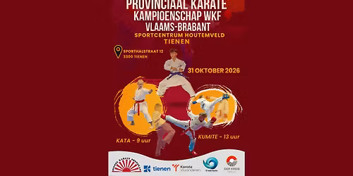 Provinciaal Karate Kampioenschap WKF Vlaams-Brabant \u2013 Tienen 2026
