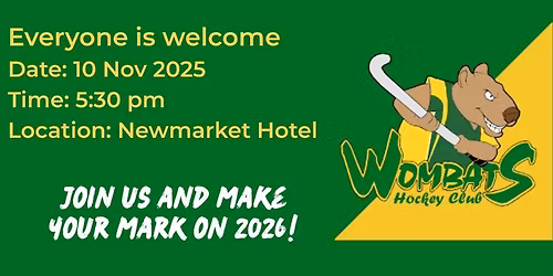 Wombats Hockey Club 2025 AGM