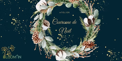 Atelier d'art floral adulte - Couronne de No\u00ebl COMPLET