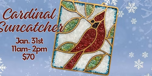 Red Cardinal Suncatcher