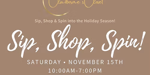 Sip, Shop, Spin!