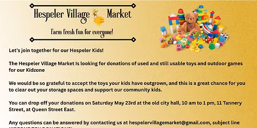 HVM Kidzone Toy Drive