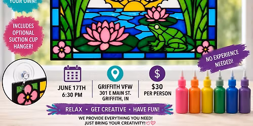 Griffith VFW Faux Stained Glass Workshop