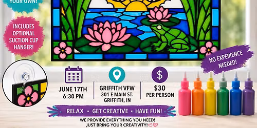 Griffith VFW Faux Stained Glass Workshop
