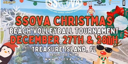 SSOVA's CHRISTMAS THEMED Treasure Island Beach Volleyball Tournament