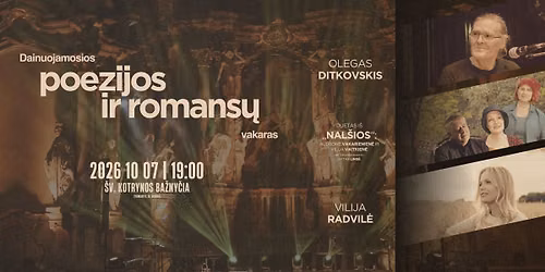 Dainuojamosios poezijos ir romans\u0173 vakaras | \u0160v. Kotrynos ba\u017eny\u010dia