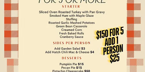 Thanksgiving Packages