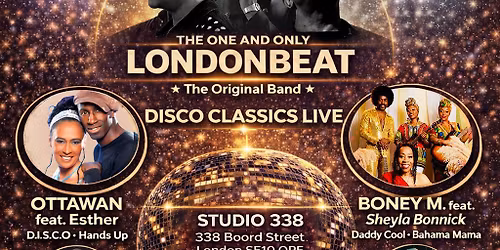 80s & 90s Disco Legends LIVE. Boney M, Londonbeat & Ottawan