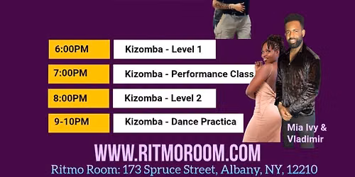 Thursday Classes: Bachata & Kizomba (Monthly Cycle)