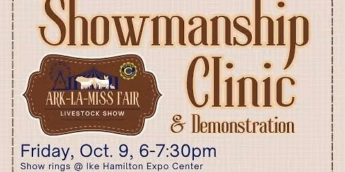 Showmanship Clinic & Demonstration