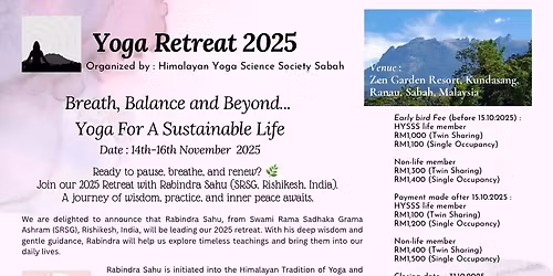 HYSSS Yoga Retreat 2025