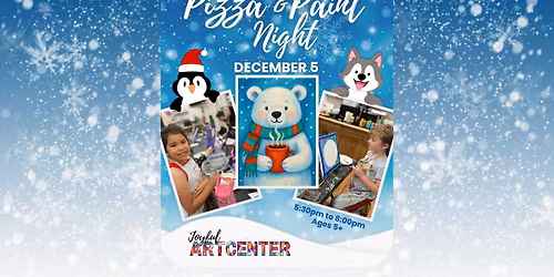 Pizza Paint Night \u2744\ufe0f Winter Woodland Animal Party