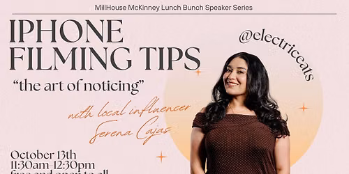 Lunch Bunch - The Art of Noticing with Serena Cajas