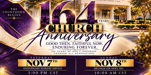 164th Church Anniversary 