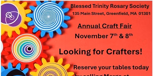 Blessed Trinity Rosary Society Annual Craft Fair