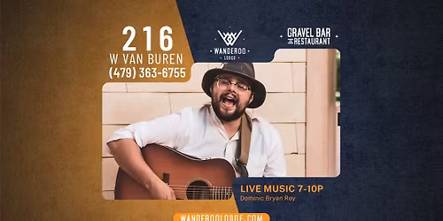 Dominic Bryan Roy LIVE at the Gravel Bar at Wanderoo Lodge