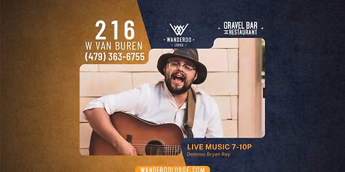 Dominic Bryan Roy LIVE at the Gravel Bar at Wanderoo Lodge