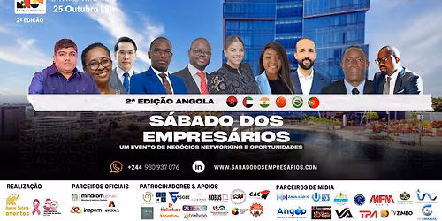 S\u00c1BADO DOS EMPRES\u00c1RIOS \u2013 2\u00aa EDI\u00c7\u00c3O ANGOLA 2025 - 25 de Out. Hotel Intercontinental