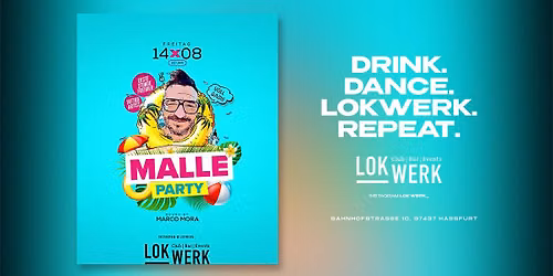 MALLE PARTY \ud83c\udfdd\ufe0f mit Marco Mora \ud83c\udf7b FREIBIER bis 23 Uhr \ud83c\udf7b