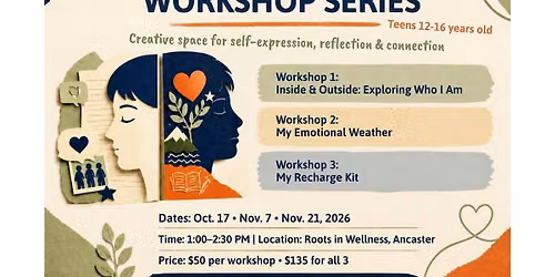Teen Art & Wellness Workshop: Exploring Who I Am | Ages 12\u201316