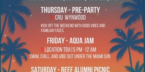 The Reef Alumni Week 