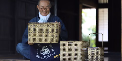 Tosa torafu bamboo handling session for guests with visual impairments