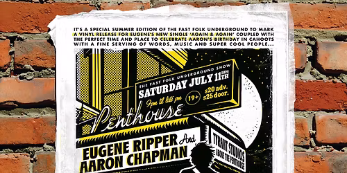 EUGENE RIPPER, AARON CHAPMAN, Sin\u00e9ad X Sanders at THE FAST FOLK UNDERGROUND - Sat July 11 Vancouver