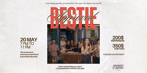Bestie Approved: The Ultimate Wingperson Pitch Night