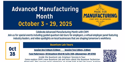 Advanced Manufacturing Month - Quantum Lab Tours