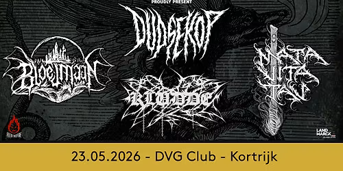 Kludde - 25th anniversary w\/ Dudsekop and more @ DVG Club, Kortrijk