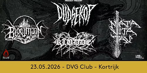 Kludde - 25th anniversary w\/ Dudsekop and more @ DVG Club, Kortrijk