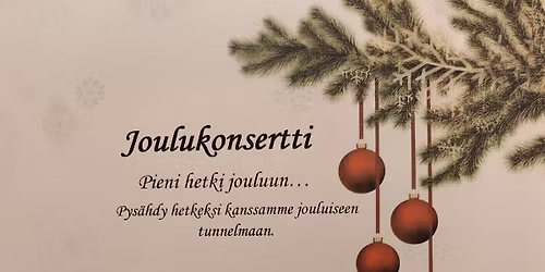 Joulukonsertti  Pieni hetki jouluun