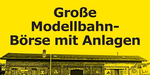 Modelleisenbahnb\u00f6rse mit Anlagen
