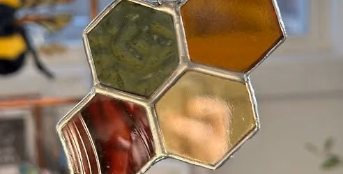 Honeycomb Stained Glass Art