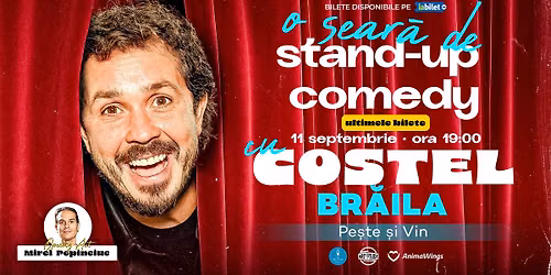 BRĂILA | O seară de stand up comedy cu Costel | Comedy Show — Peste si vin