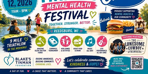 2026 Blake's Tinman Mental Health Festival, sponsored by Culver's